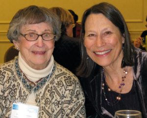 Dorothy Blosser Whitehead with Louisa Cook Moats in 2011.